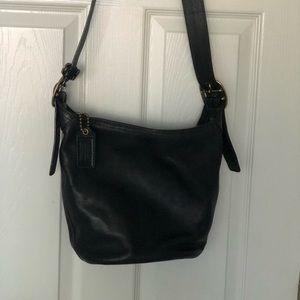 Coach black leather purse